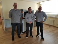 Support Grows in Danutek Hungary Kft –General Manager Csaba Berta (centre) with team members Tamas Terenyi and Abel Boldizar.
